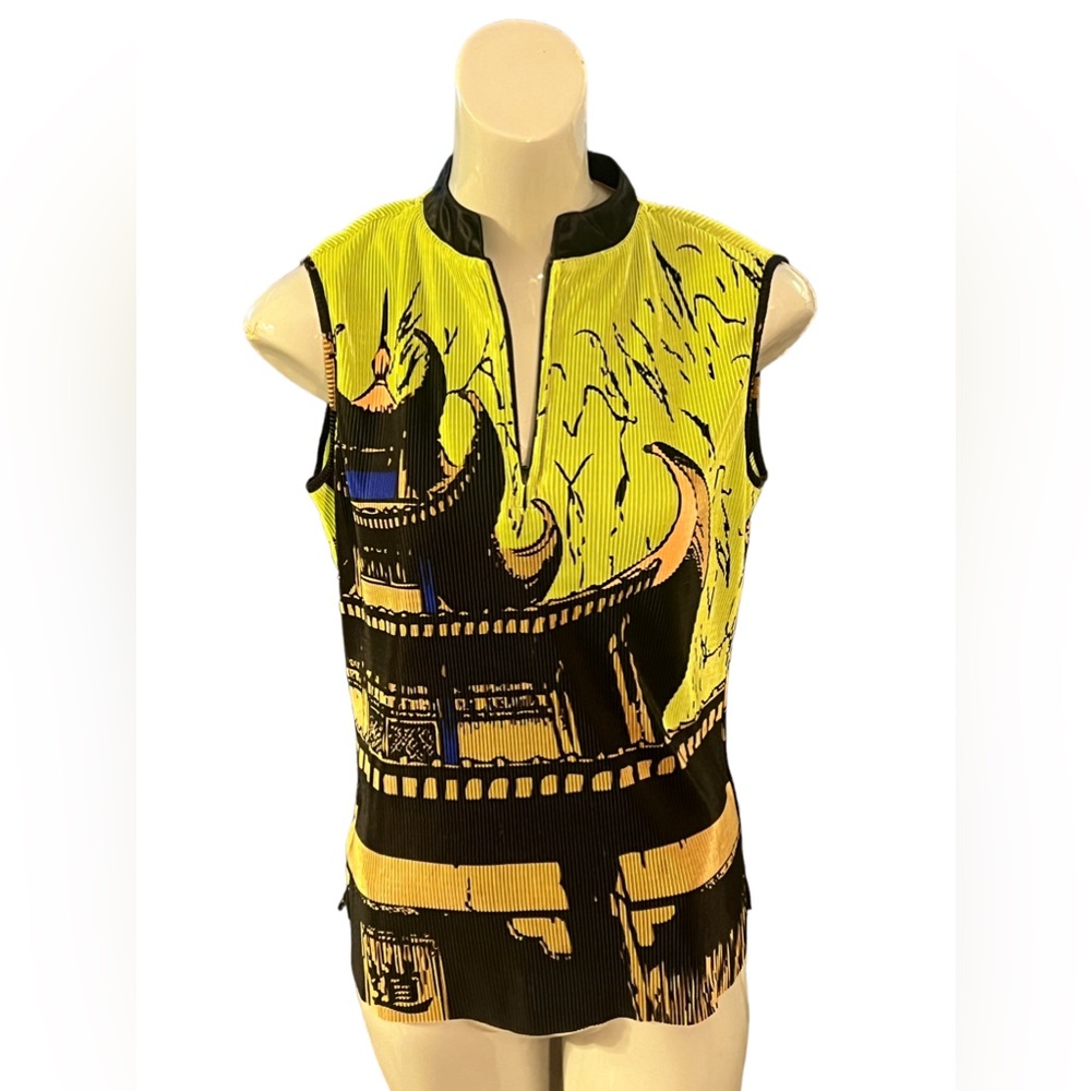 Jamie Sadock Golf Asian Green Sleeveless Top